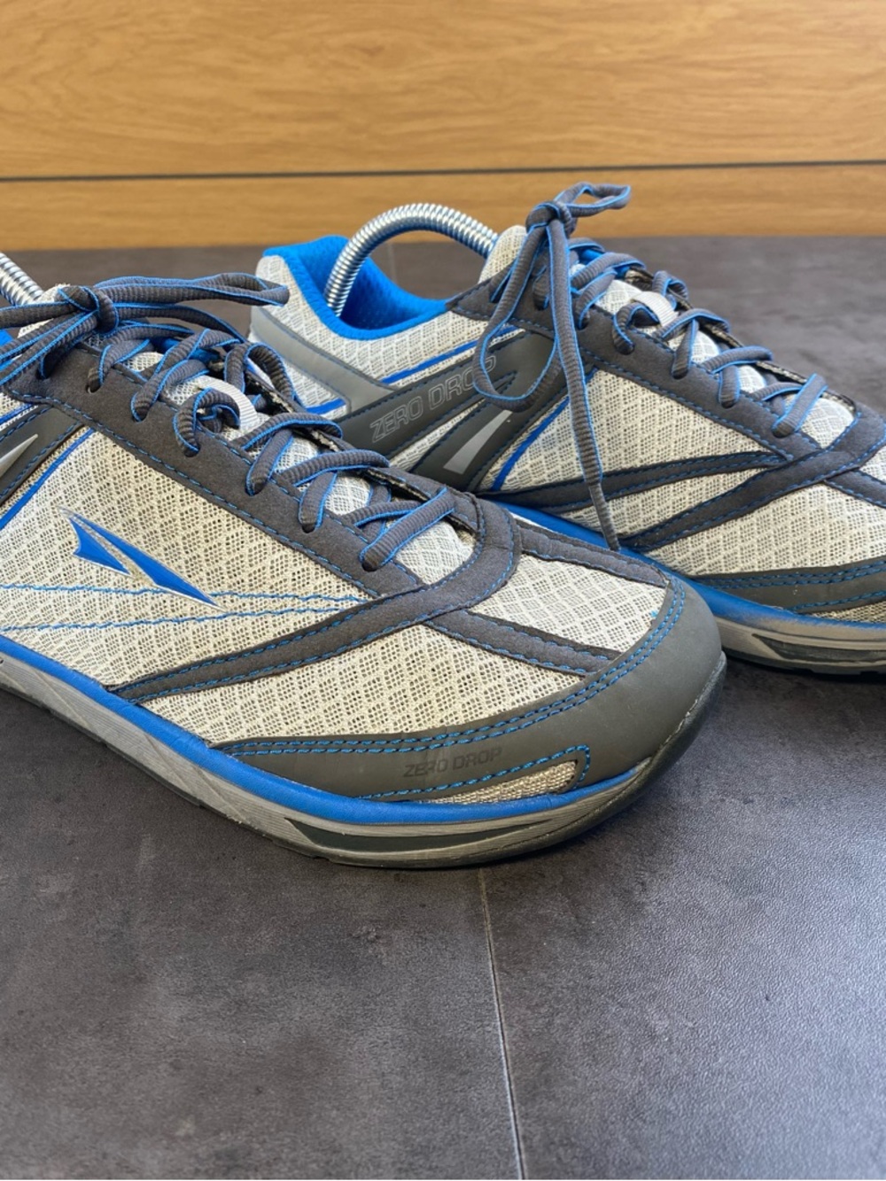 Altra Men's Provision Zero drop Gray & Blue Trail Shoes blue/grey size 10